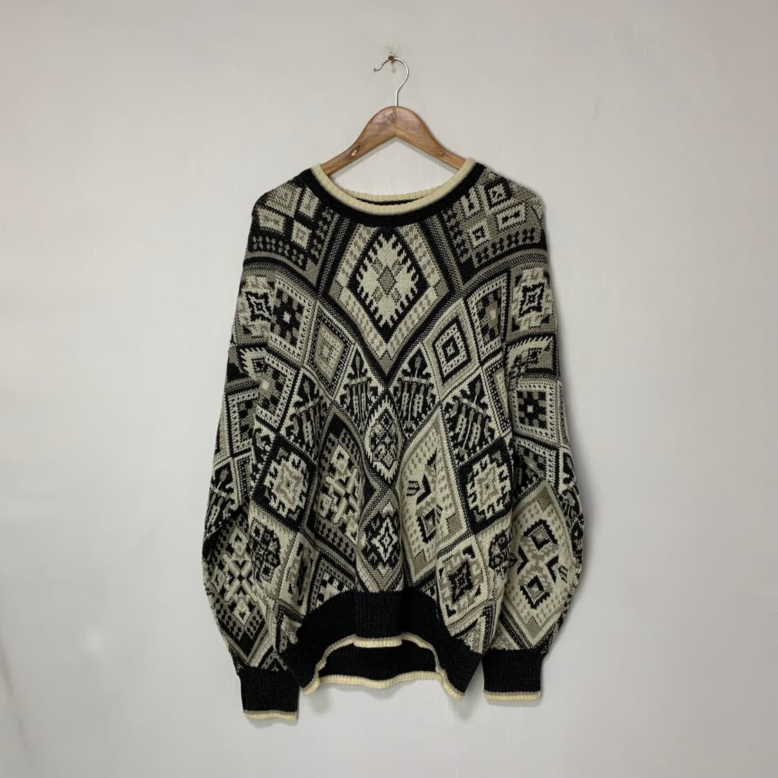 jpn 일본 빈티지 패턴 니트 스웨터 남녀공용 이태리 상품이미지1