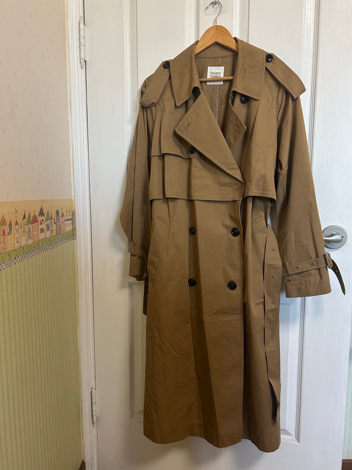 톰보이 여성 오버핏 트렌치코트 상품이미지2