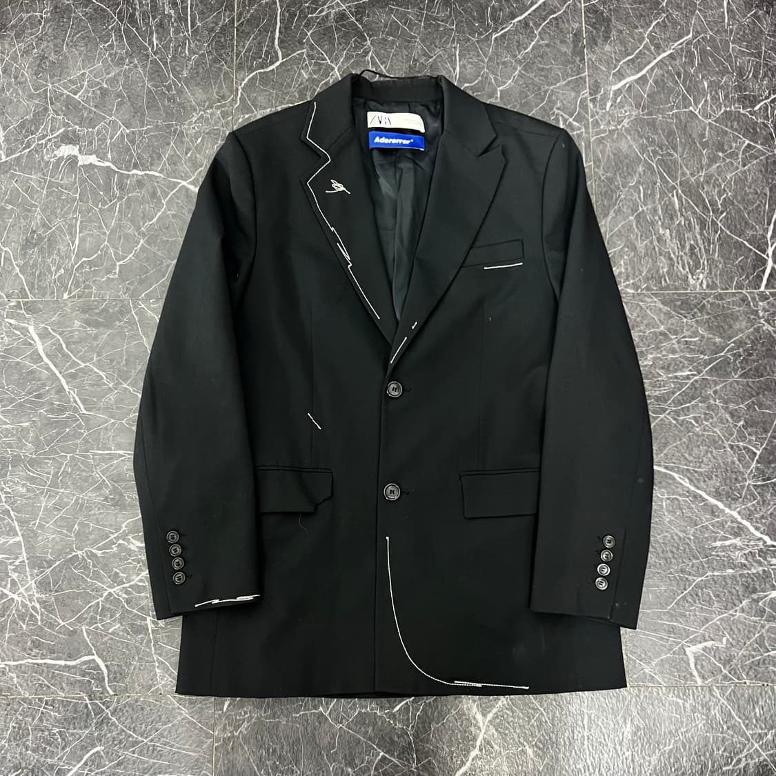 자라 x 아더에러 오버사이즈 블레이저 블랙 상품이미지5