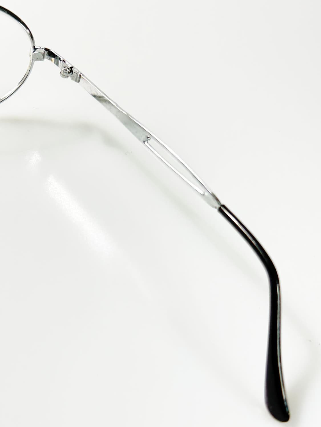 90s 일본제 STATE 실버크롬 오벌 메탈 빈티지  안경 상품이미지6