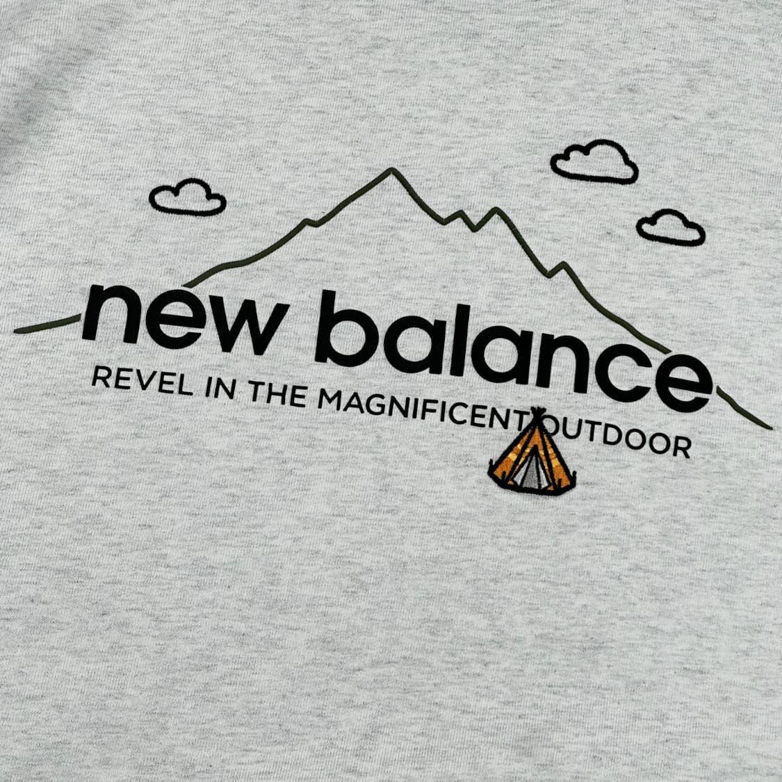 뉴발란스 오트밀 레터링 백로고 맨투맨 (M) 상품이미지5