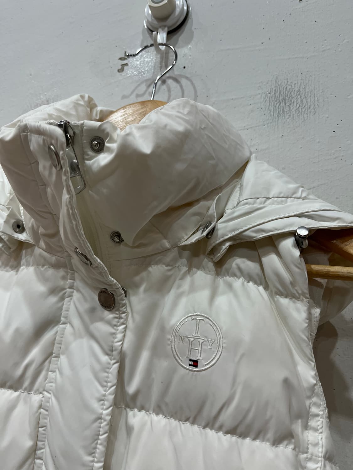 타미힐피거 덕다운 화이트 패딩조끼 베스트 우먼즈 S 상품이미지2