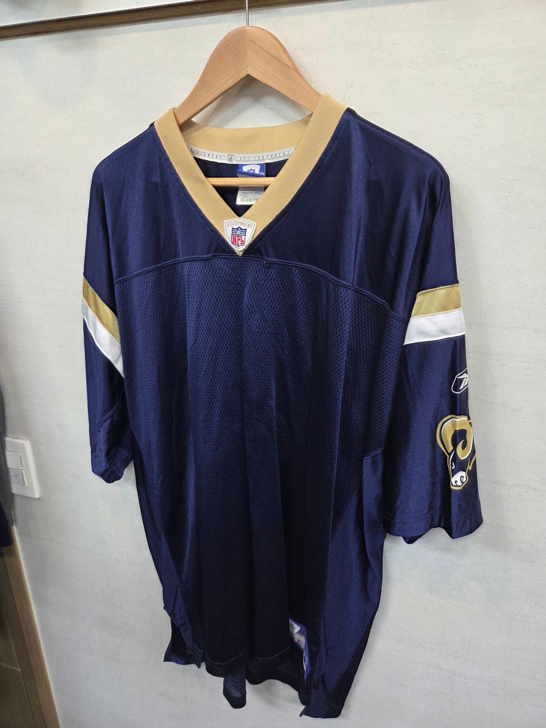 리복 nfl 노마킹 메쉬 럭비져지 반팔 xl 상품이미지6