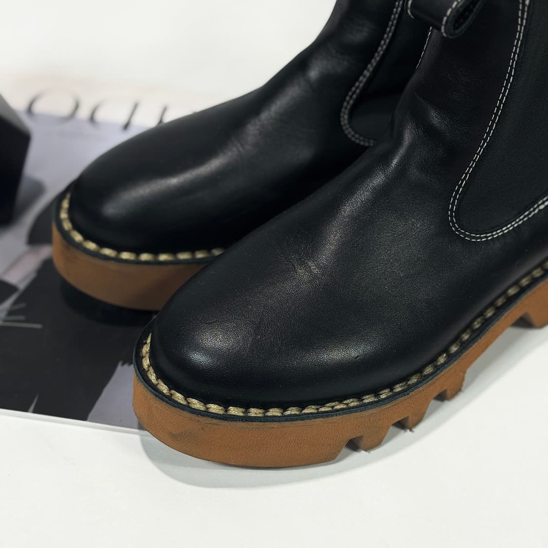 소피드후레 나파레더 앵클 부츠 240 상품이미지3