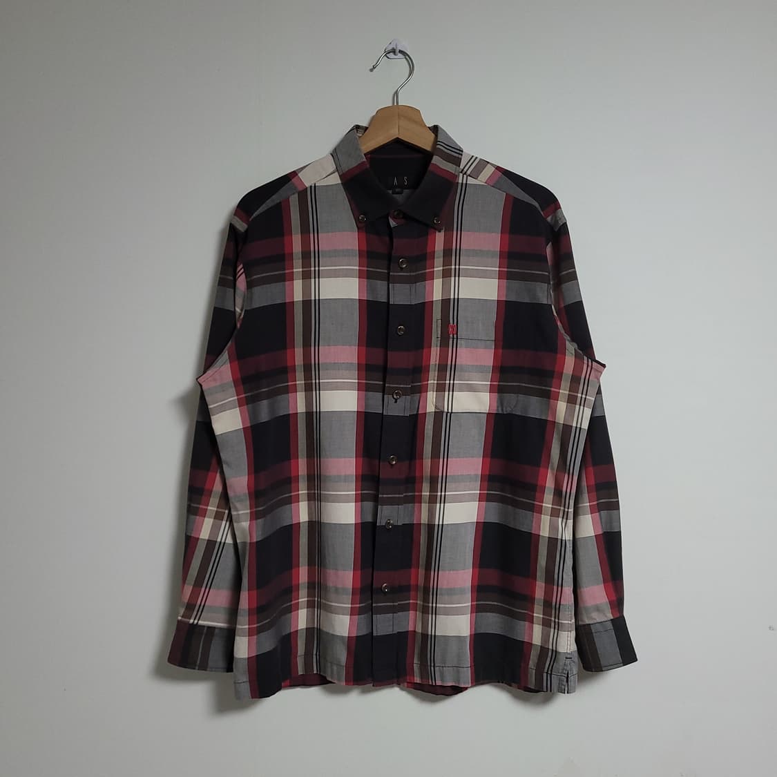 (100) DAKS 닥스 체크 긴팔 셔츠 남방 상품이미지1