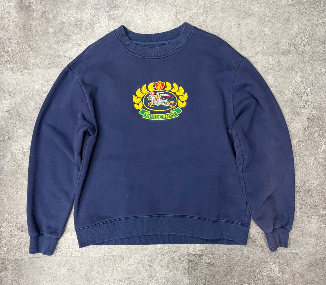 90s 버버리 기마로고 스웻셔츠 상품이미지1