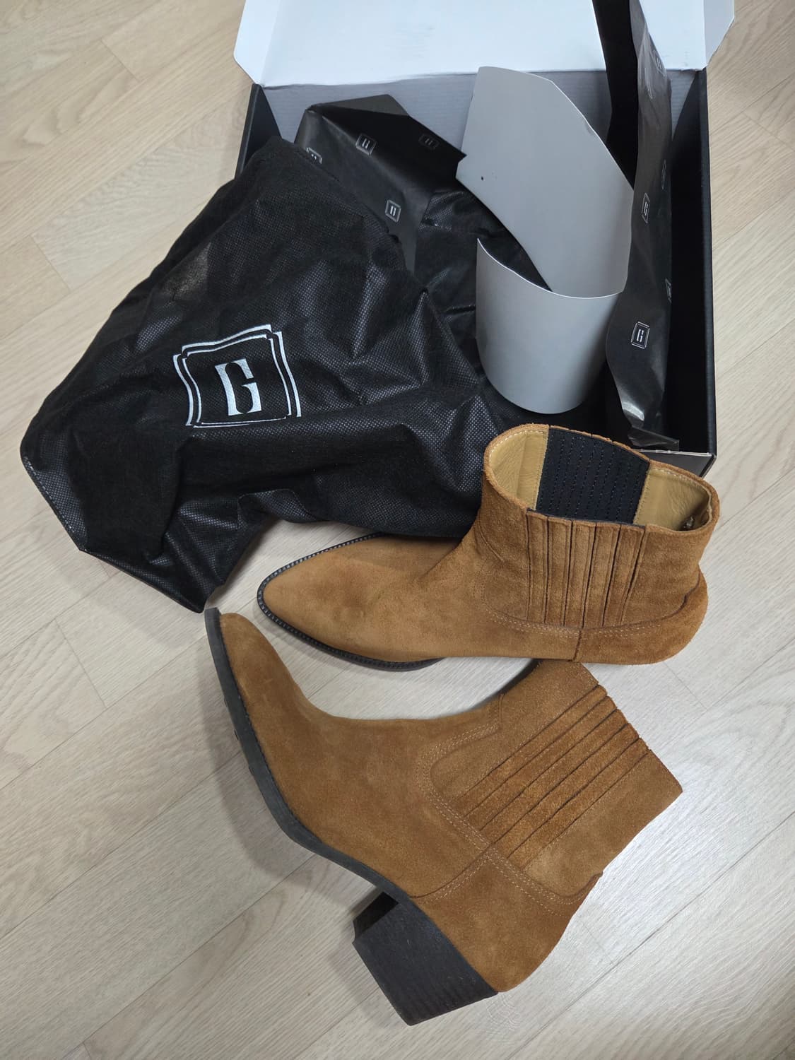 웨스턴 부츠 길프 44 스웨이드 가죽 비브람 상품이미지2