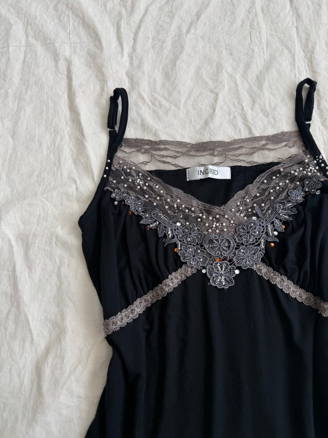 오리엔탈 y2k 고딕 공겜여주 슬리브리스 상품이미지2