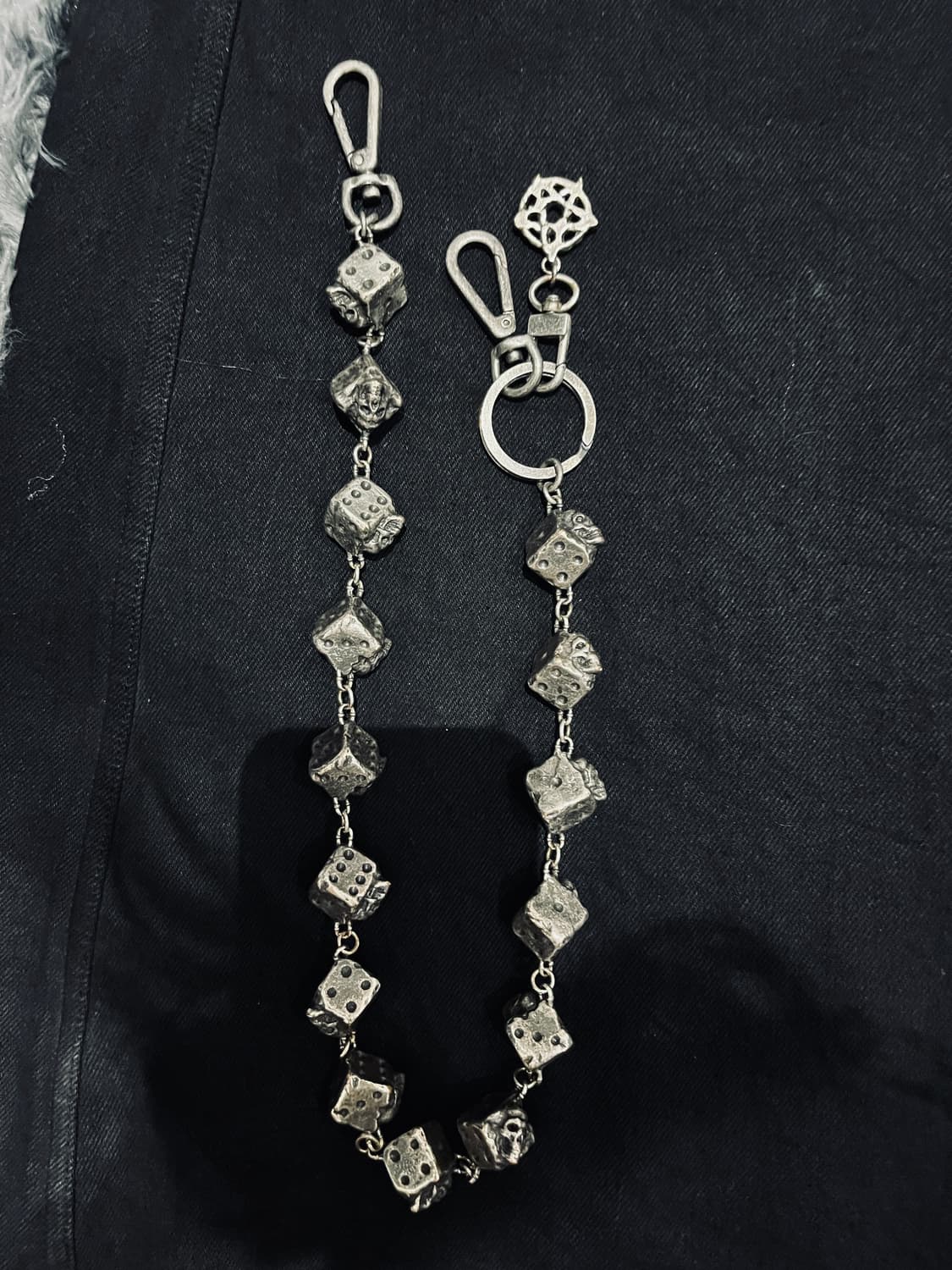 emo) 급처! dice chain antique siver 상품이미지2