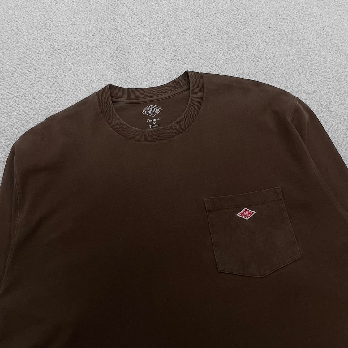 단톤 Danton 포켓 롱슬리브 브라운 상품이미지2
