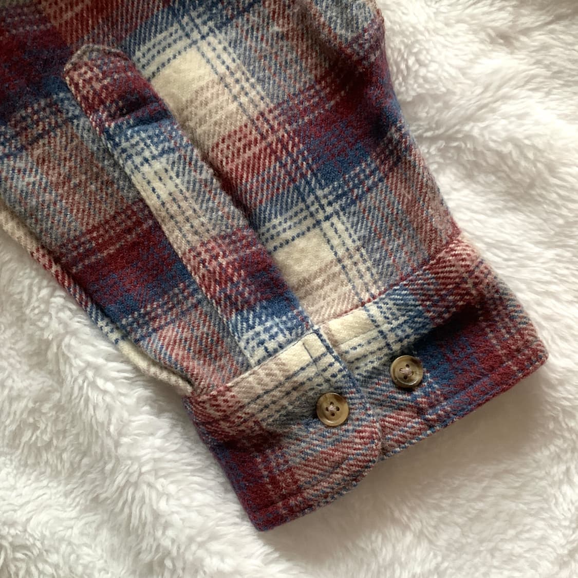 일본 빈티지 SEAHOP 플란넬 체크 셔츠 상품이미지8