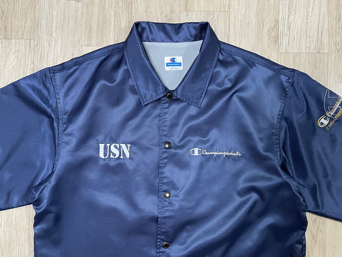 105) 90's 챔피온 미군 미해군 코치자켓(데드스탁) 상품이미지1