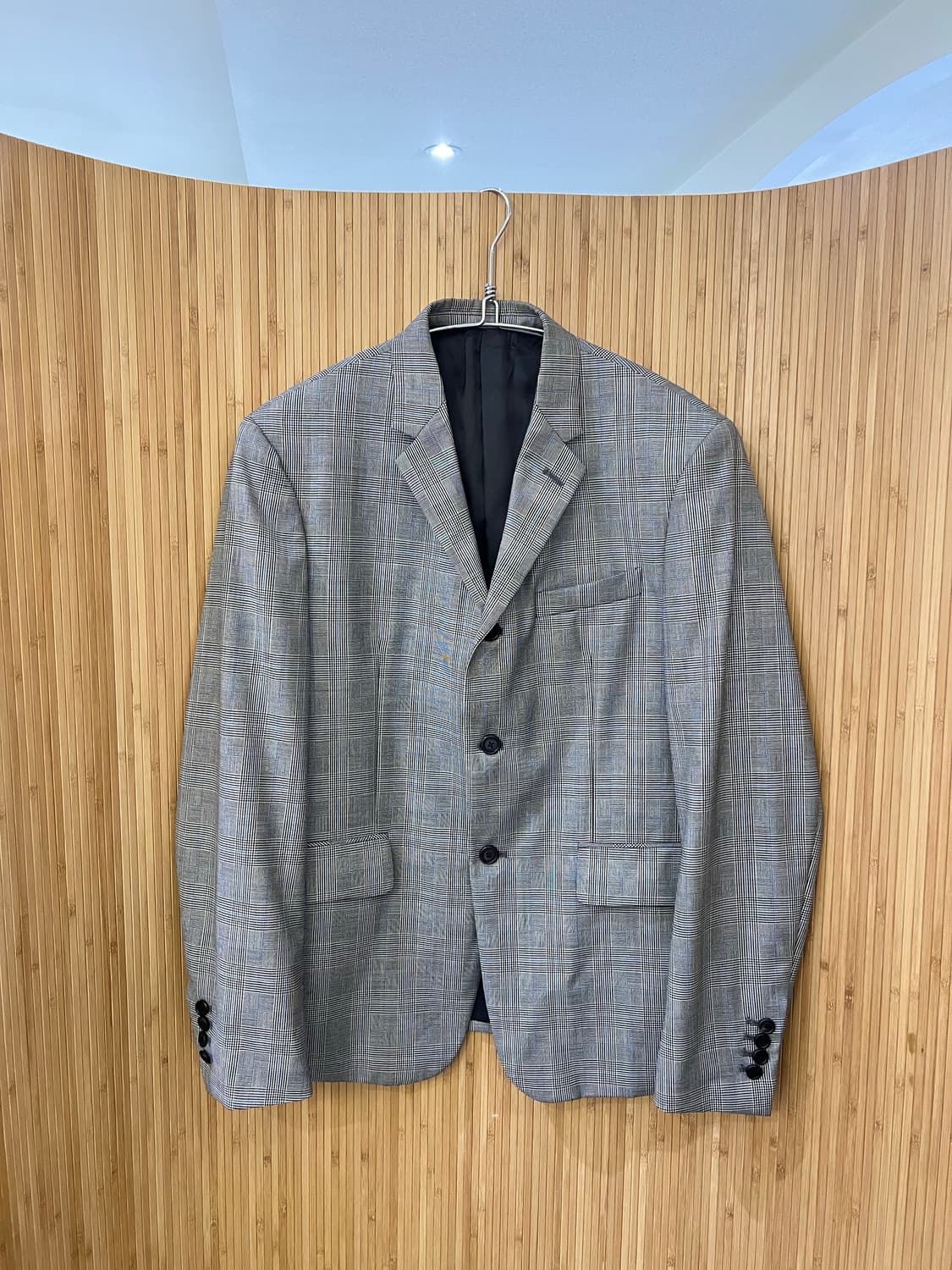 MNGU 체크 패턴 블레이저 자켓 판매 상품이미지1