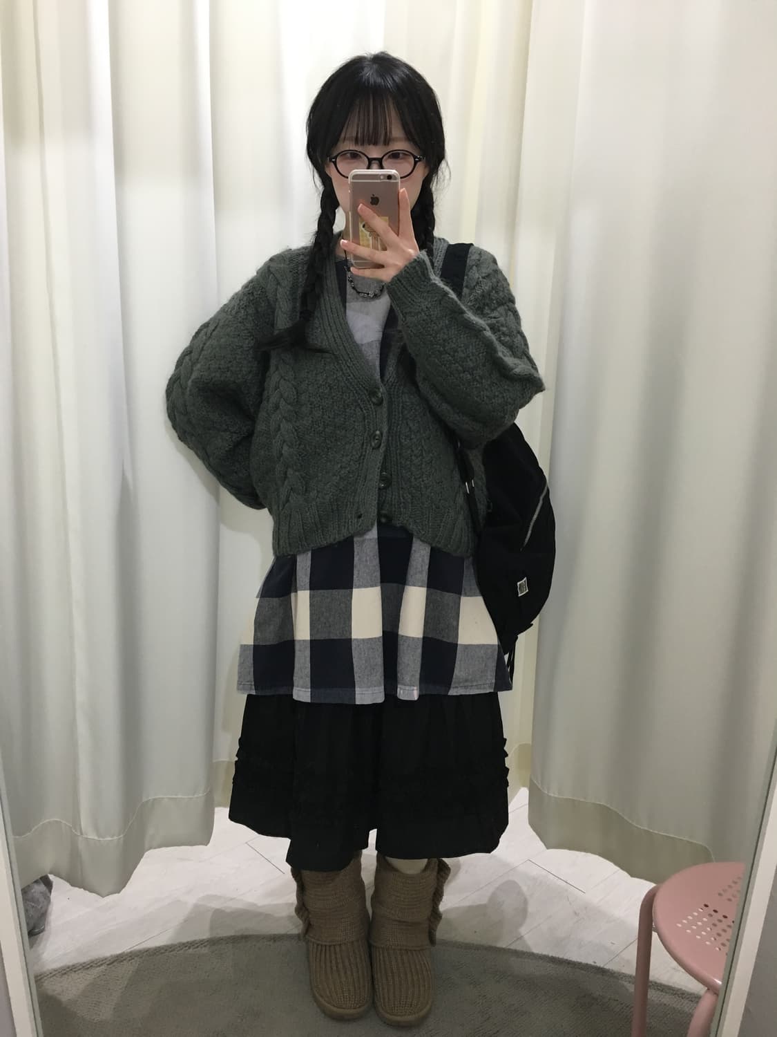 그리너리 도톰 꽈배기 가디건 상품이미지2