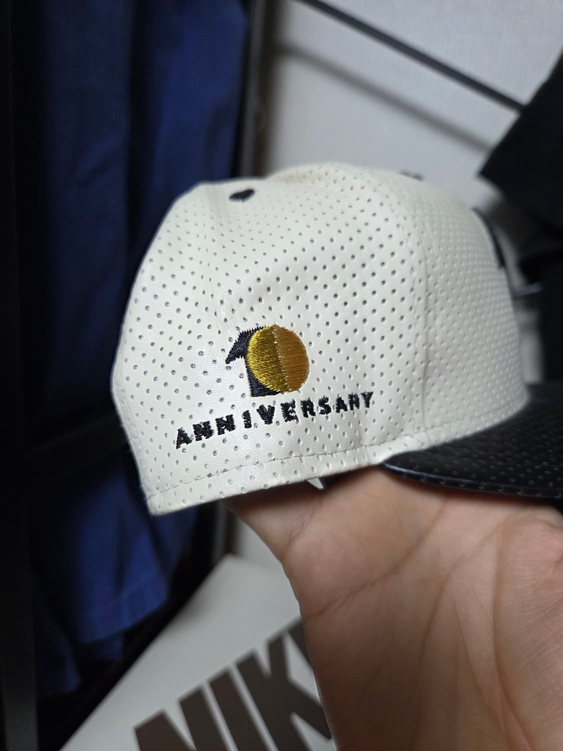 [ML] 뉴에라 무한도전 400회 한정판 인조가죽 스냅백 네이비 M-L 상품이미지4