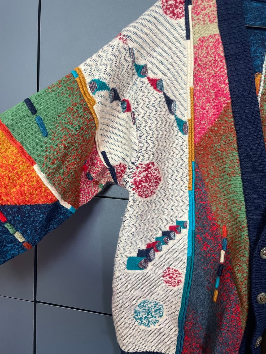 게쿠 아메카지 Australia 양털100 케이블 가디건 상품이미지4