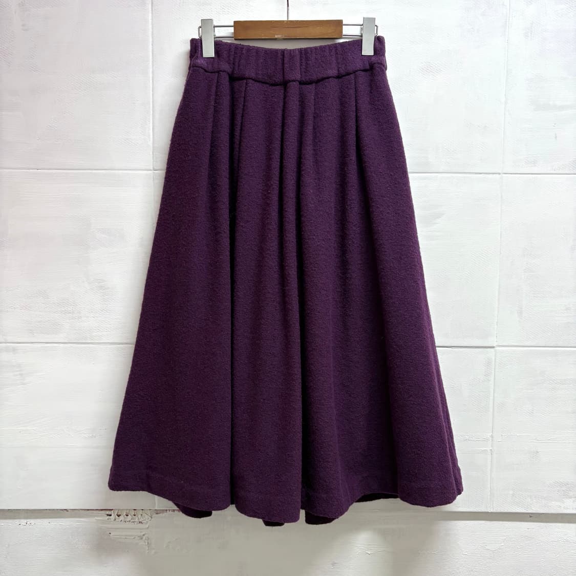 SACRA 울 혼방 퍼플 플레어 밴딩 스커트  (JPN) 상품이미지3