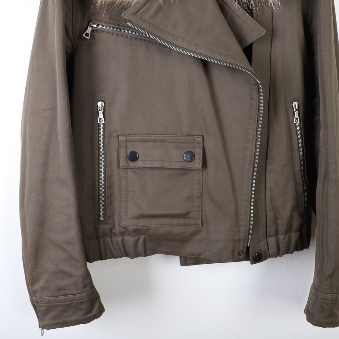 36 / Dries Van Noten 드리스반노튼 라쿤 퍼 라이더 자켓 상품이미지4