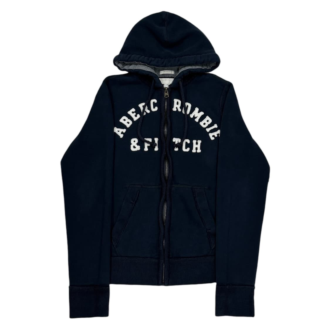 아베크롬비 양홍원 스펠로고 네이비 기모 후드집업 자켓 M 상품이미지1
