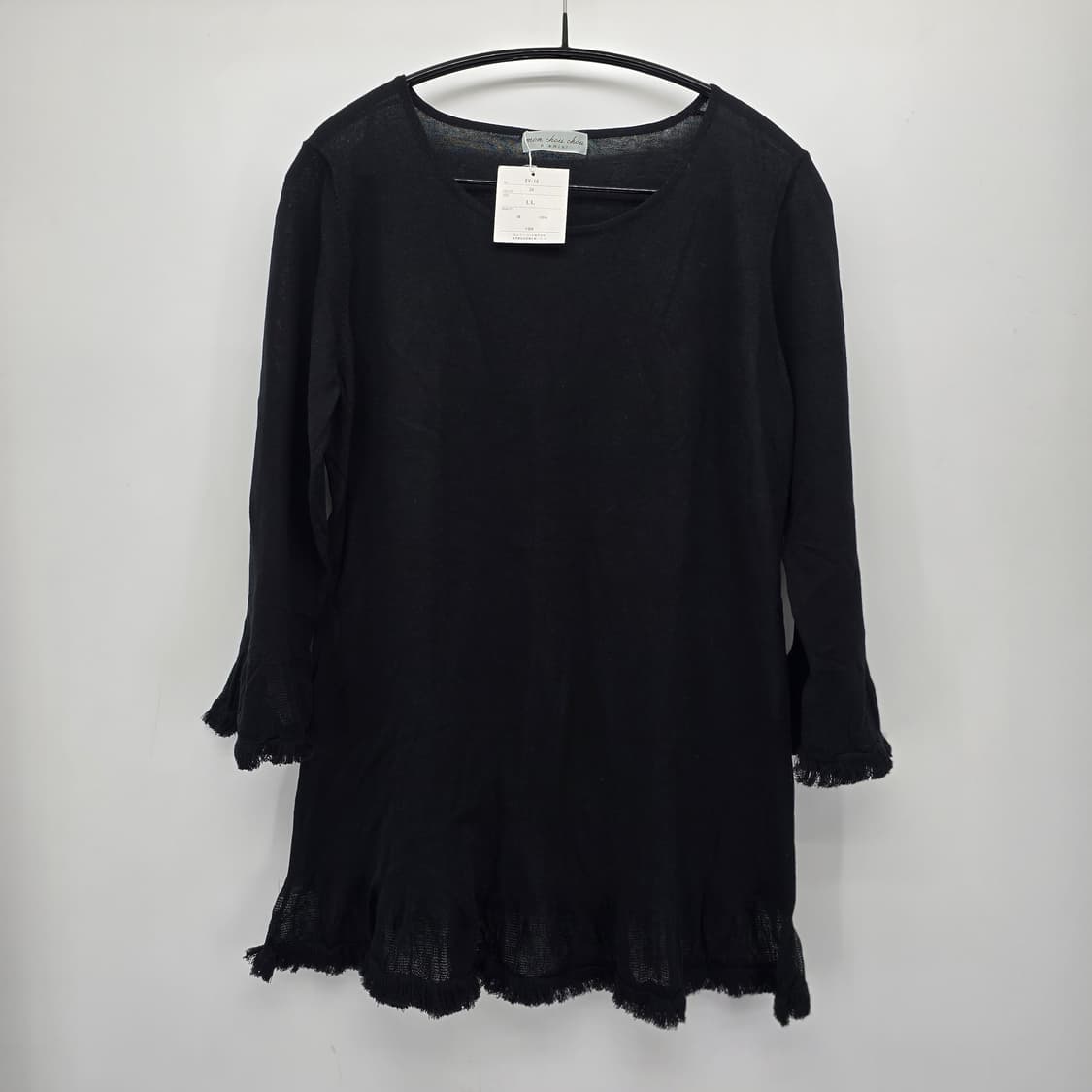 일본빈티지 프릴 니트 튜닉 상품이미지1