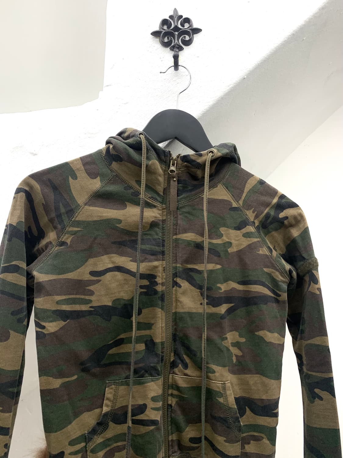 G.O.A 00s fur slim fit camo hoodie 상품이미지4