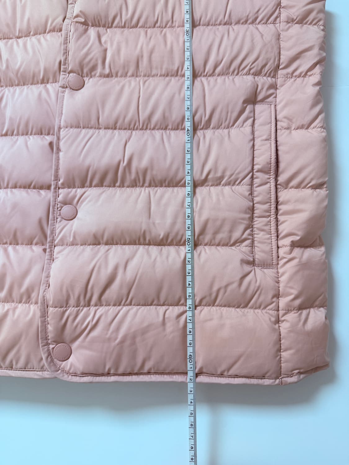 🧥 내셔널지오그래픽 덕다운 경량 패딩 조끼 (핑크 / 150) 상품이미지8