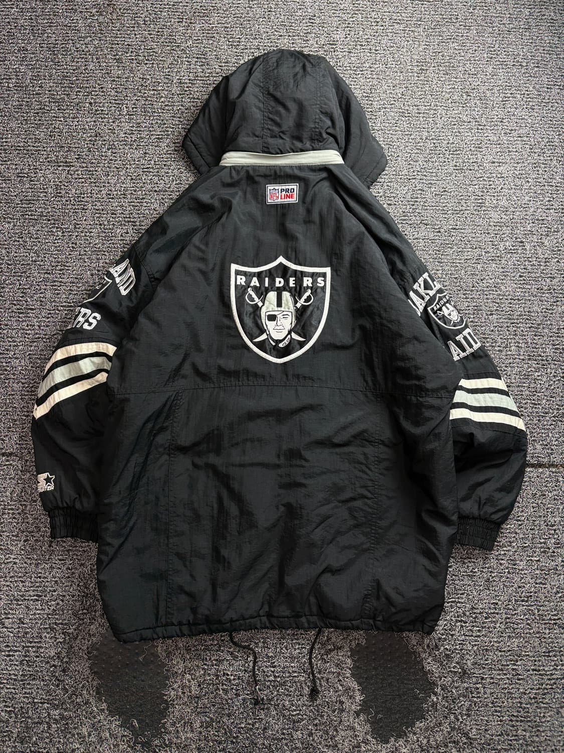 NFL 오클랜드 레이더스 스타터 올드스쿨 자켓 3688 상품이미지6