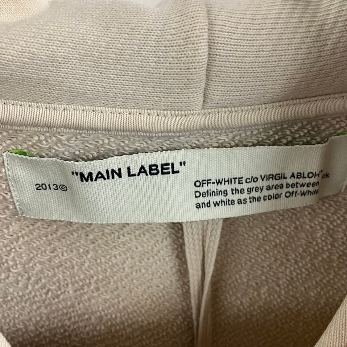 19FW 오프화이트 디아그 박쥐 프린팅 후드티 XL 상품이미지3