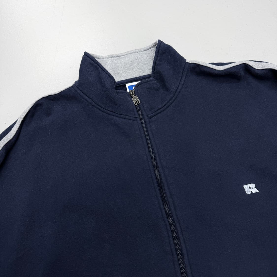 러셀 90s 스몰로고 코튼 져지 집업 상품이미지3