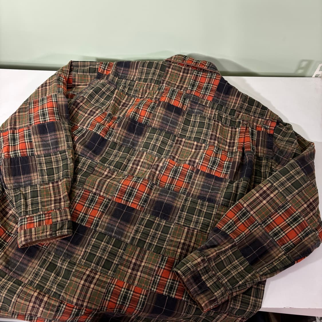 L 프리즘웍스 마드라스 체크 패치워크 셔츠 상품이미지3