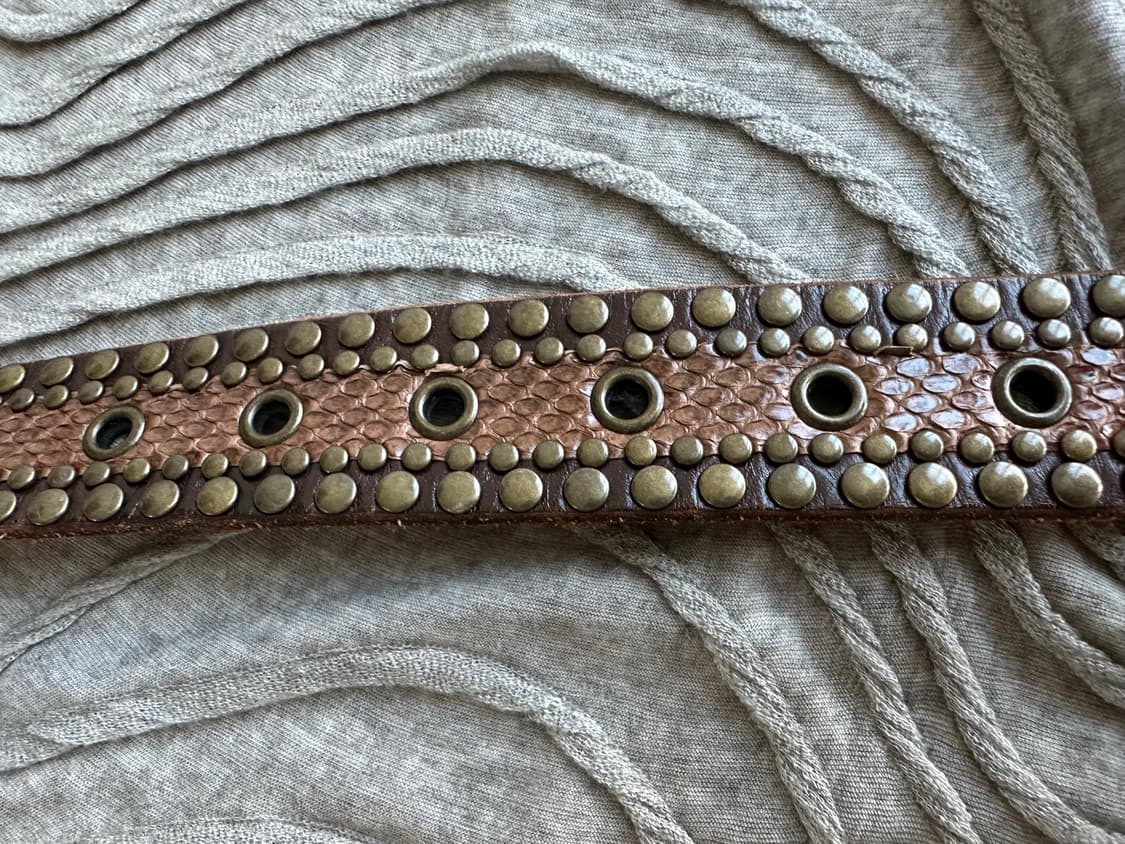 “Tornadomart” python stud belt 상품이미지6