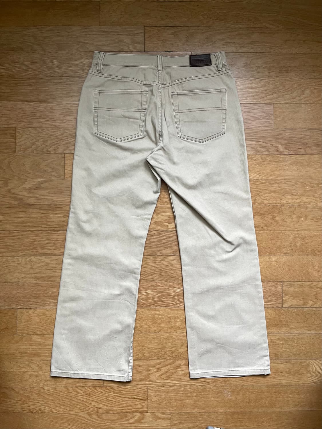 L.L.BEAN 세미 와이드핏 화이트 데님 팬츠 상품이미지2