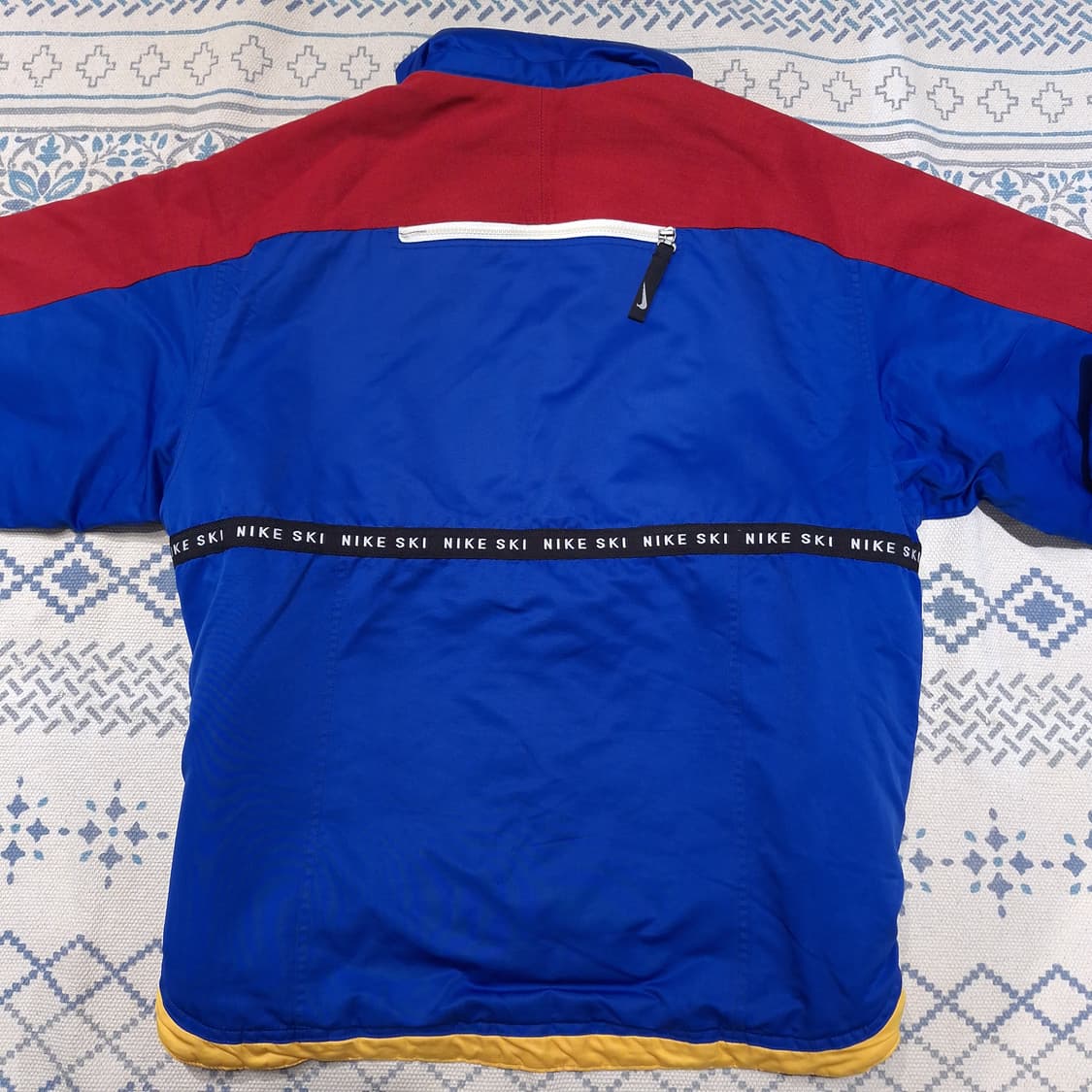 나이키 90s 블루 레드 멀티컬러 스우시 스펠아웃 메쉬포켓 스키 아노락 상품이미지9