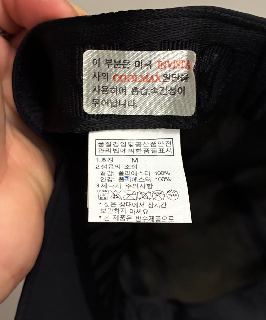 (F)노스페이스 고어텍스 숏챙 볼캡 모자 블랙 상품이미지8