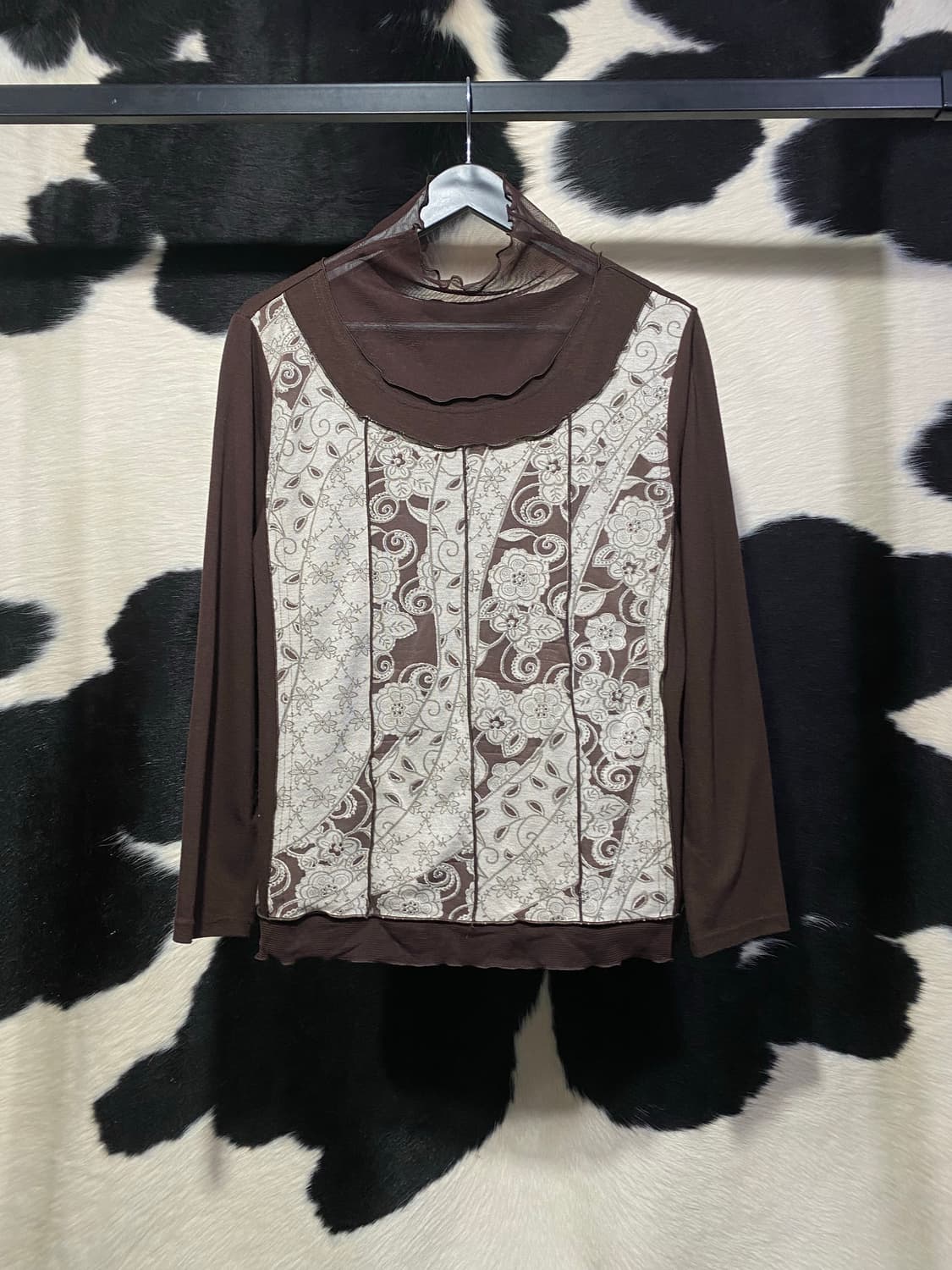 Donnez-moi 메쉬 레이어드 오리엔탈 목폴라 상품이미지2