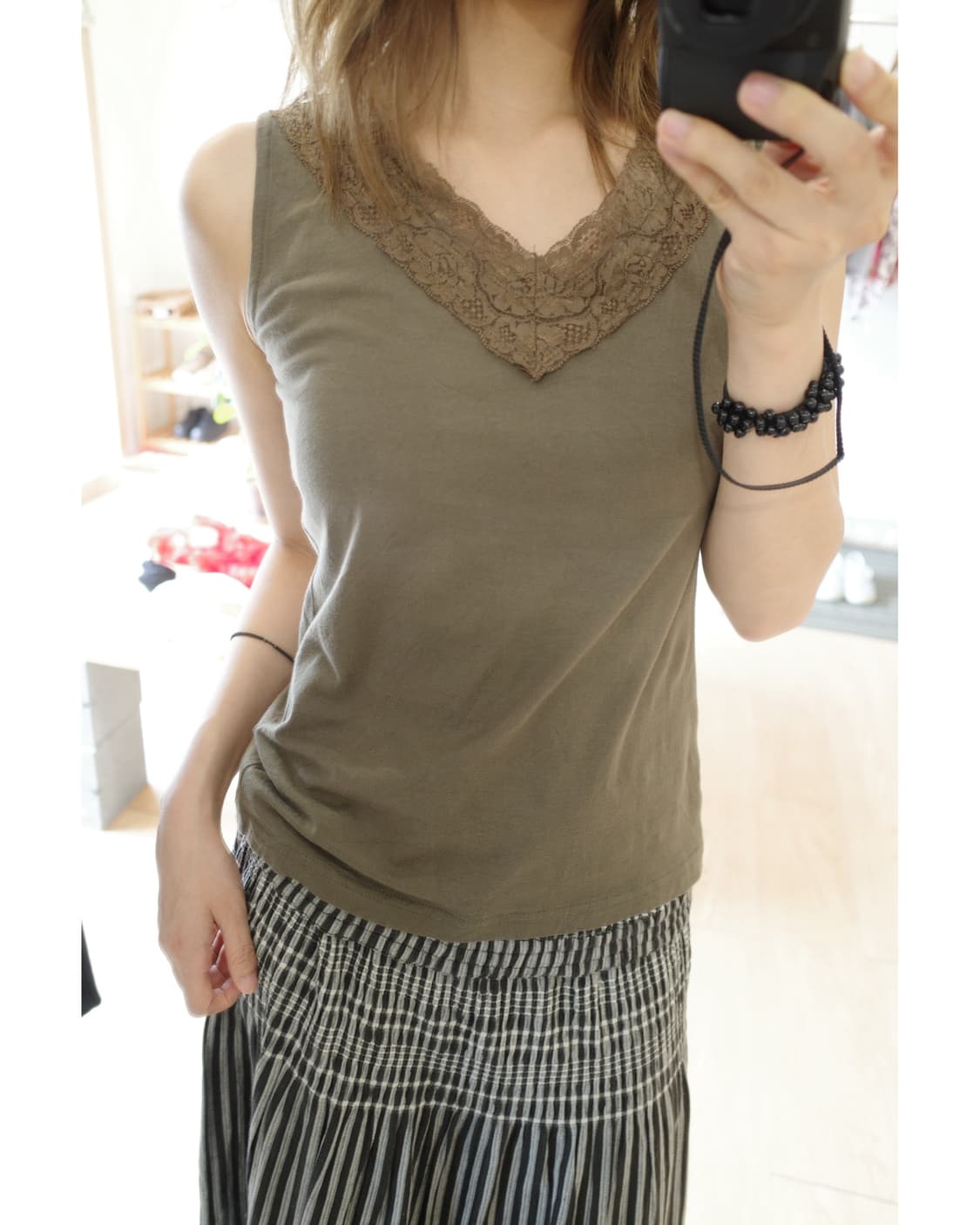 lace sleeveless 상품이미지1