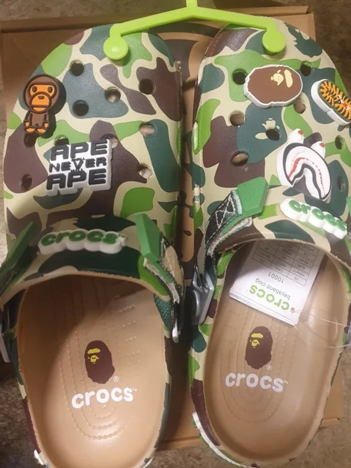 베이프 크록스 녹색 그린 상품이미지2