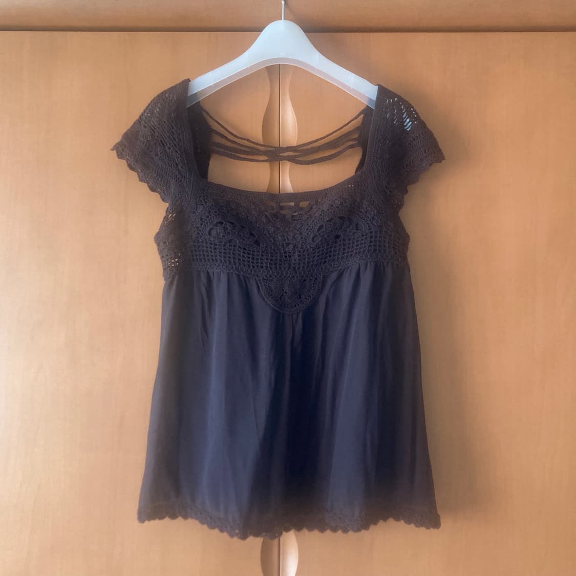 Vintage croche detail blouse 상품이미지1