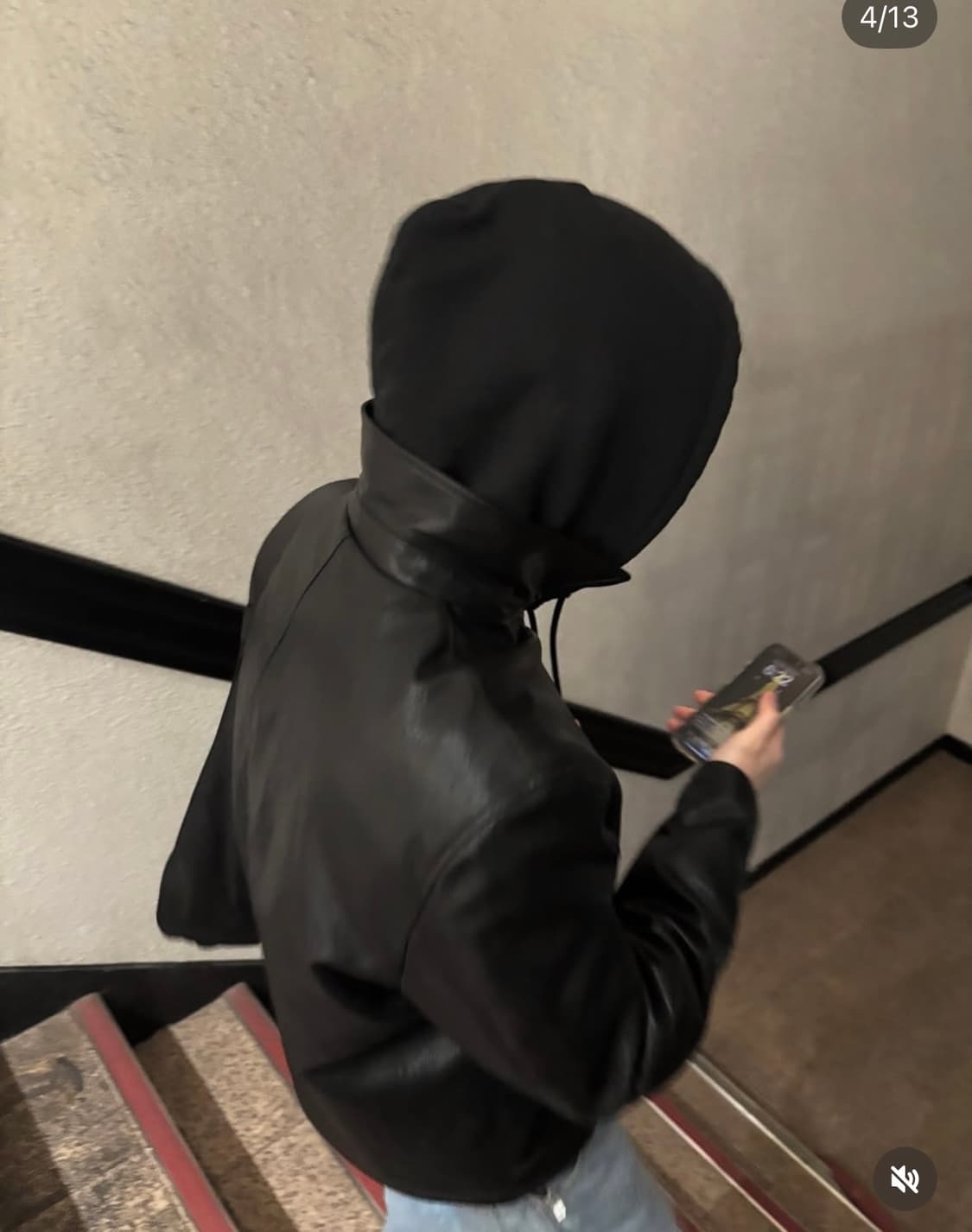 무신사 스탠다드 크링클 신세틱 레더 싱글 재킷 [블랙] XL 상품이미지2