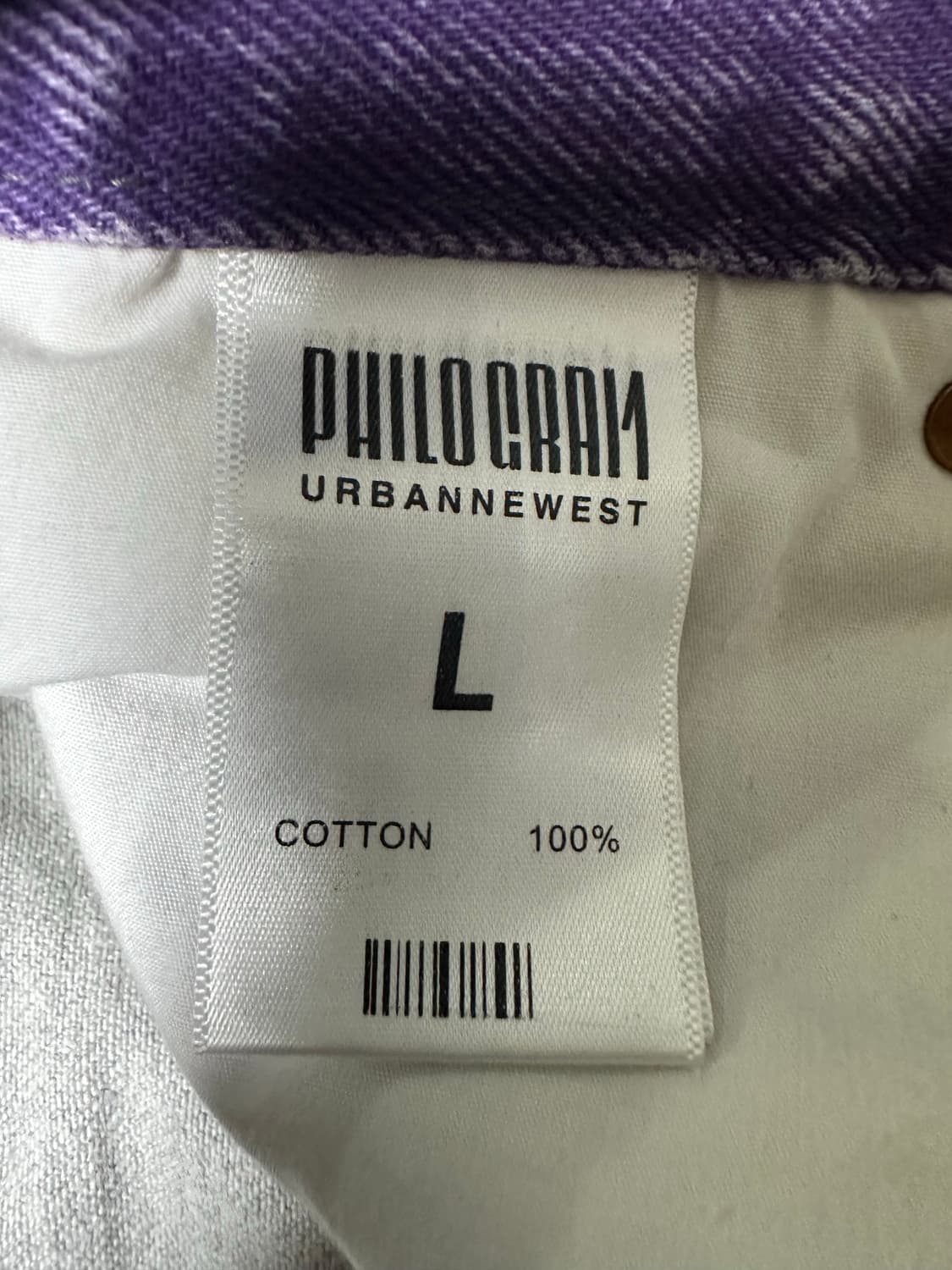 워싱 퍼플 데님 팬츠 상품이미지4