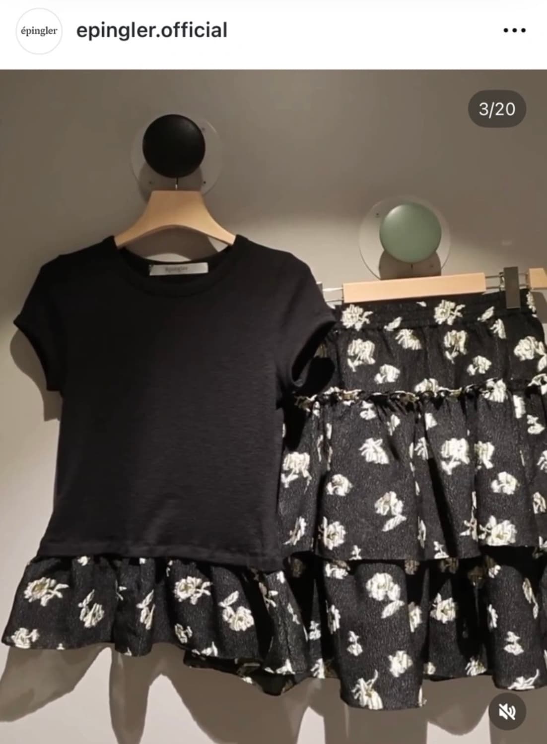 에핑글러 퍼프 탑 블랙 비이커 팝업 한정(m 새상품) 상품이미지2