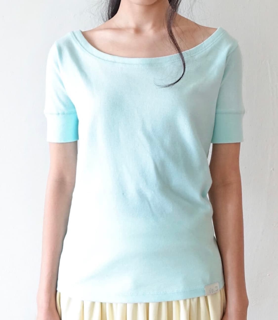 샵페어리 rib half top mint 반팔티 민트 상품이미지1