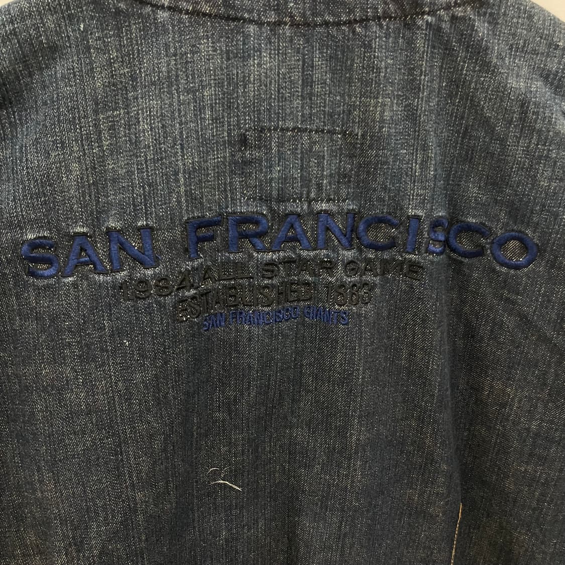 MLB 샌프란시스코 자이언츠 빈티지 데님 자켓 105 상품이미지5