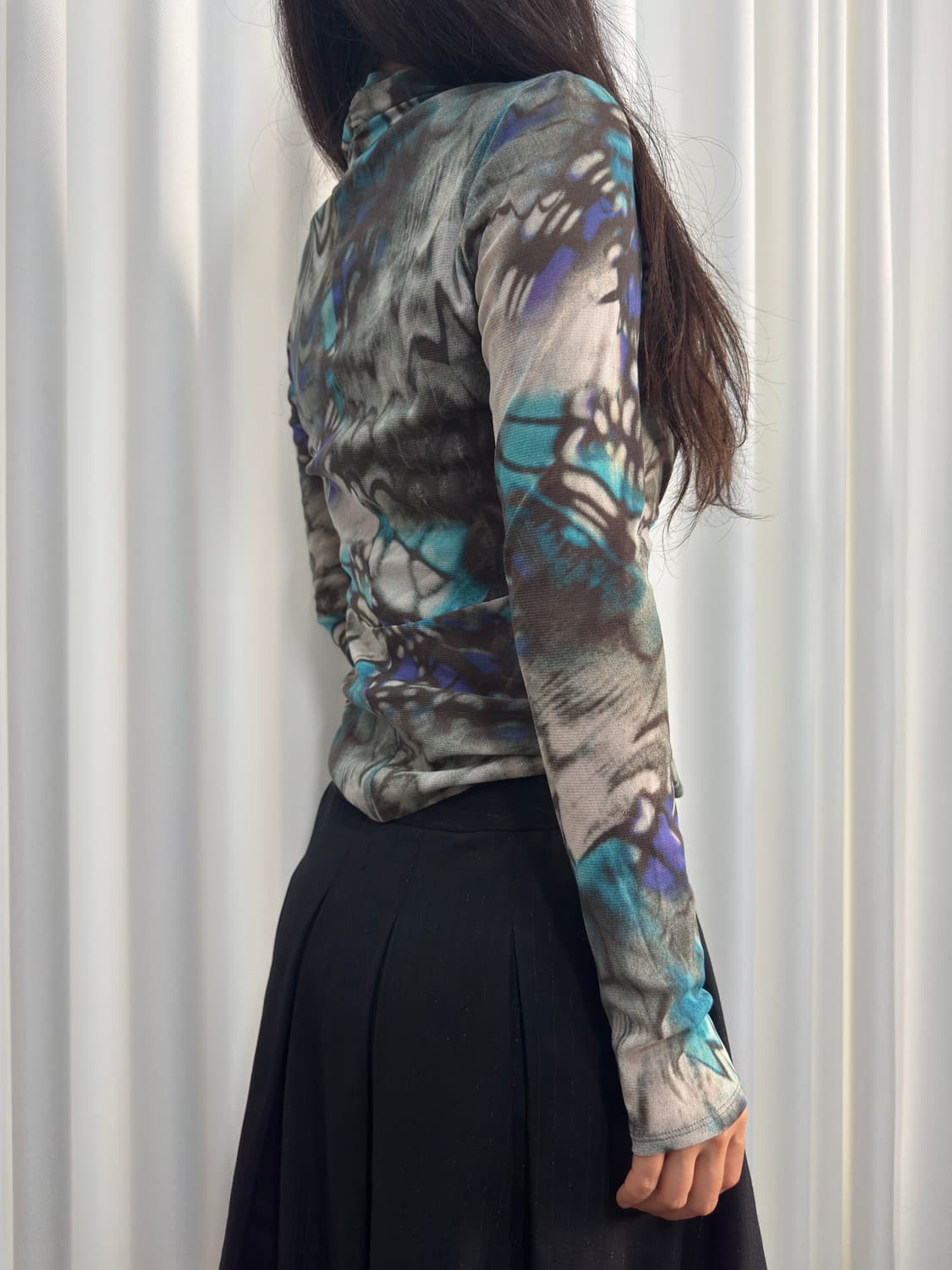 hiroko koshino design mesh top 상품이미지9