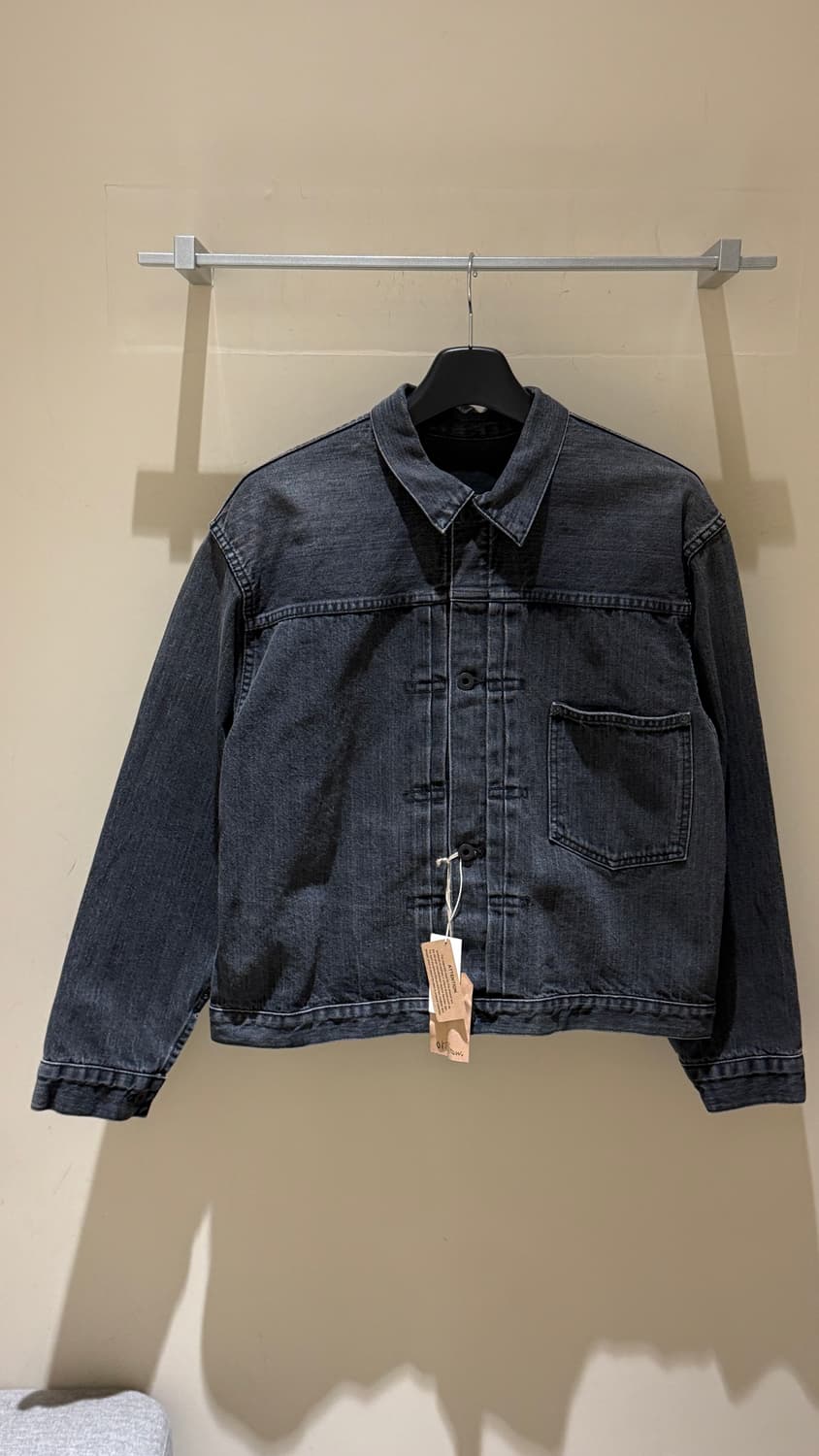 오어슬로우 타잎1 데님 자켓 블랙 상품이미지1