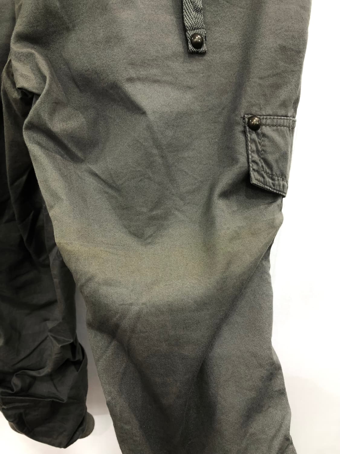 y2k khaki cargo shirred capri pants 상품이미지6