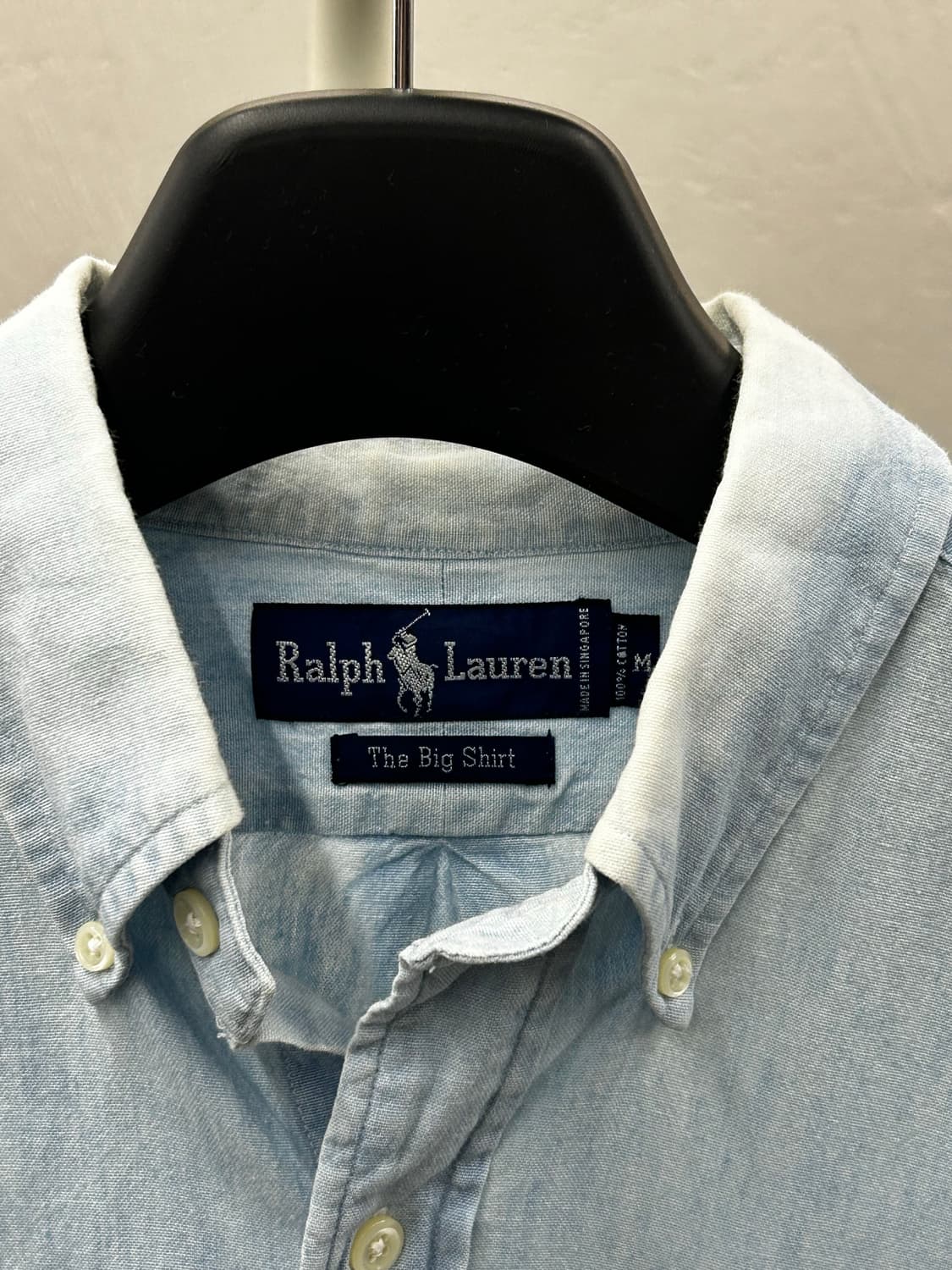 폴로 랄프로렌 데님 셔츠 하늘색 상품이미지5