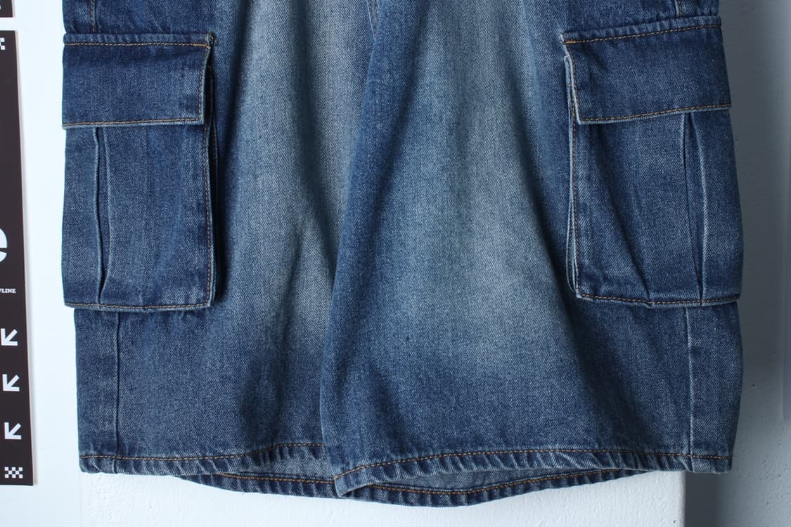 (L-XL) 어반드레스 반바지 팬츠 버뮤다 카고 데님 청-P1P10243 상품이미지4