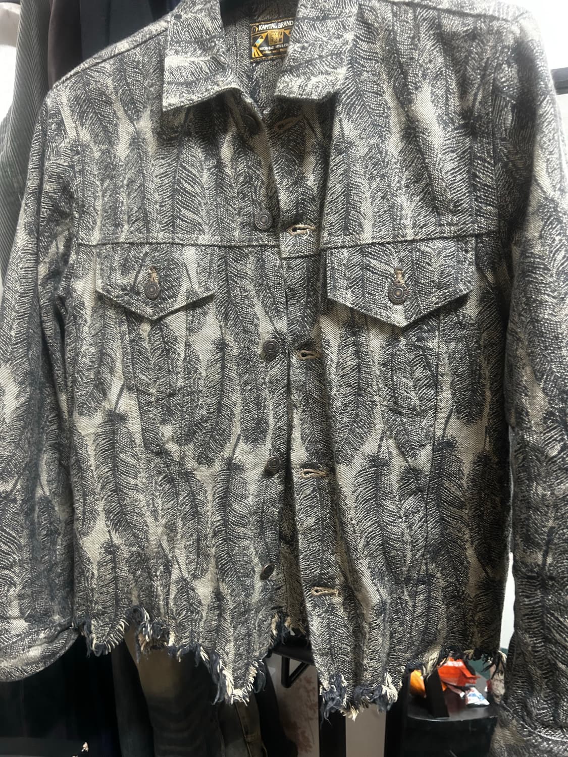 캐피탈 페더 자켓 블랙베이지 상품이미지1