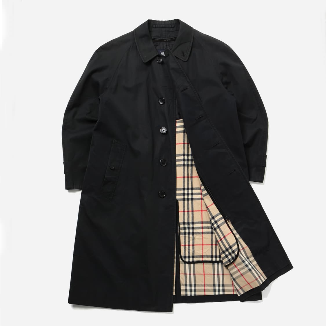버버리 블랙 싱글 트렌치 코트   상품이미지1